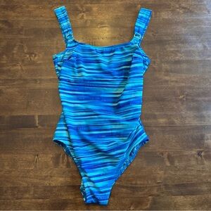 Vintage Christina 12 Swimsuit Swimming One‎ Piece Pool Beach Vacation Resort 90s